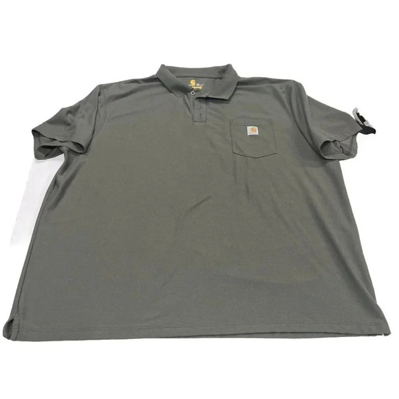 Carhartt Other - Carhartt Men's Adult Size 4XL Polo Original Fit Work Green Cotton Short Sleeve